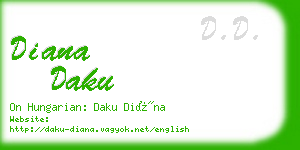 diana daku business card